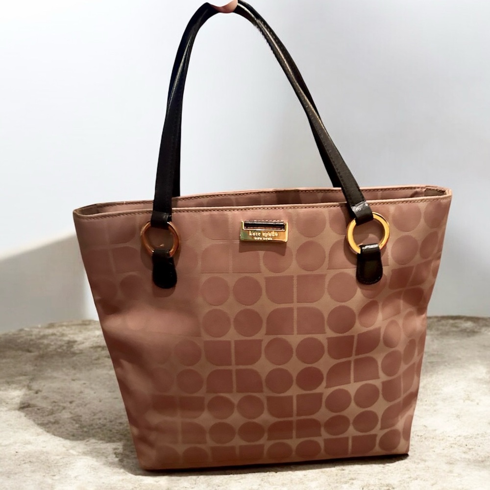 Kate Spade Dot Noel Taupe Tote Bag